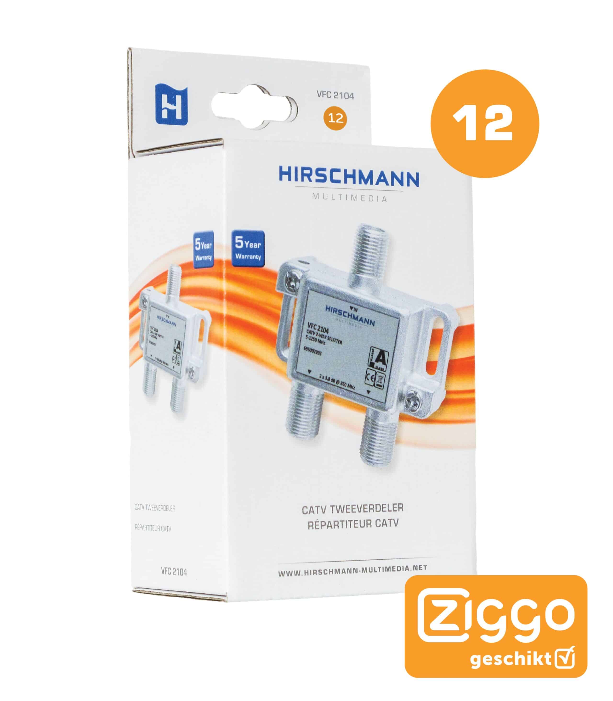 Hirschmann Vfc 2104 Tweeverdeler Van 3 8 Db Retailverpakking Compu Aid